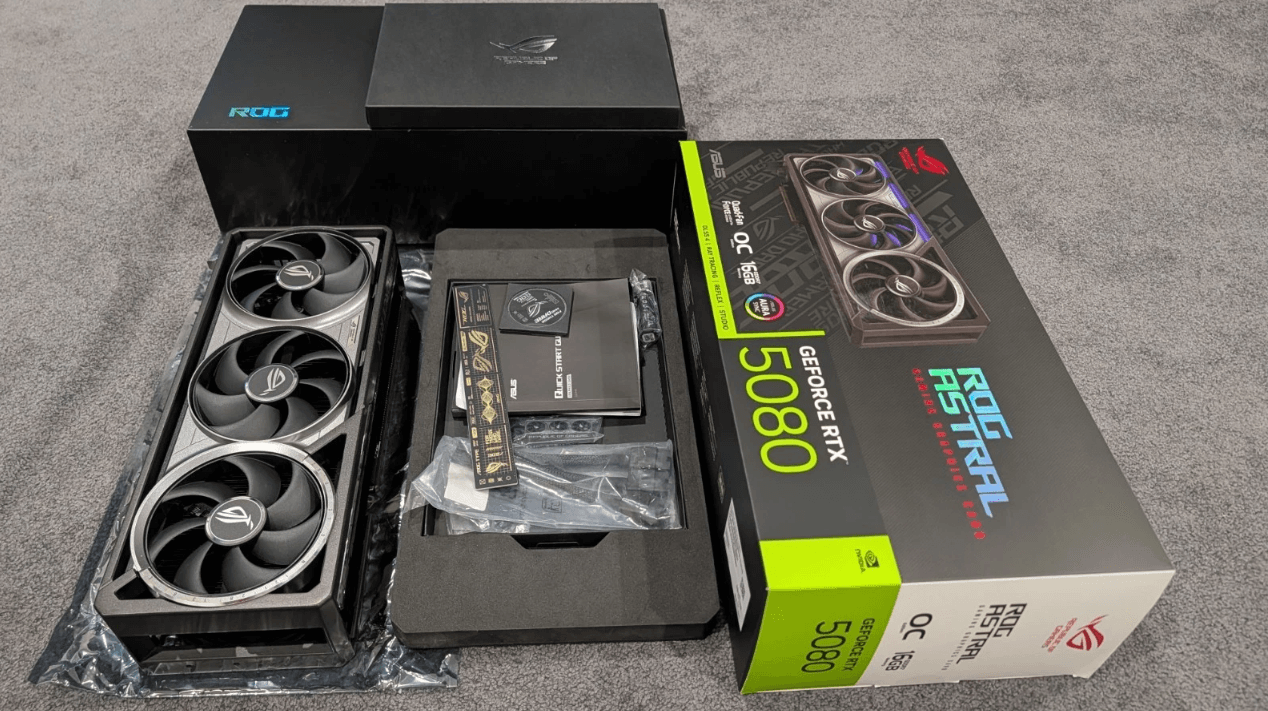 ASUS ROG Astral GeForce RTX 5080 OC Edition 16GB GDDR7 Gaming Graphics Card - Image 1