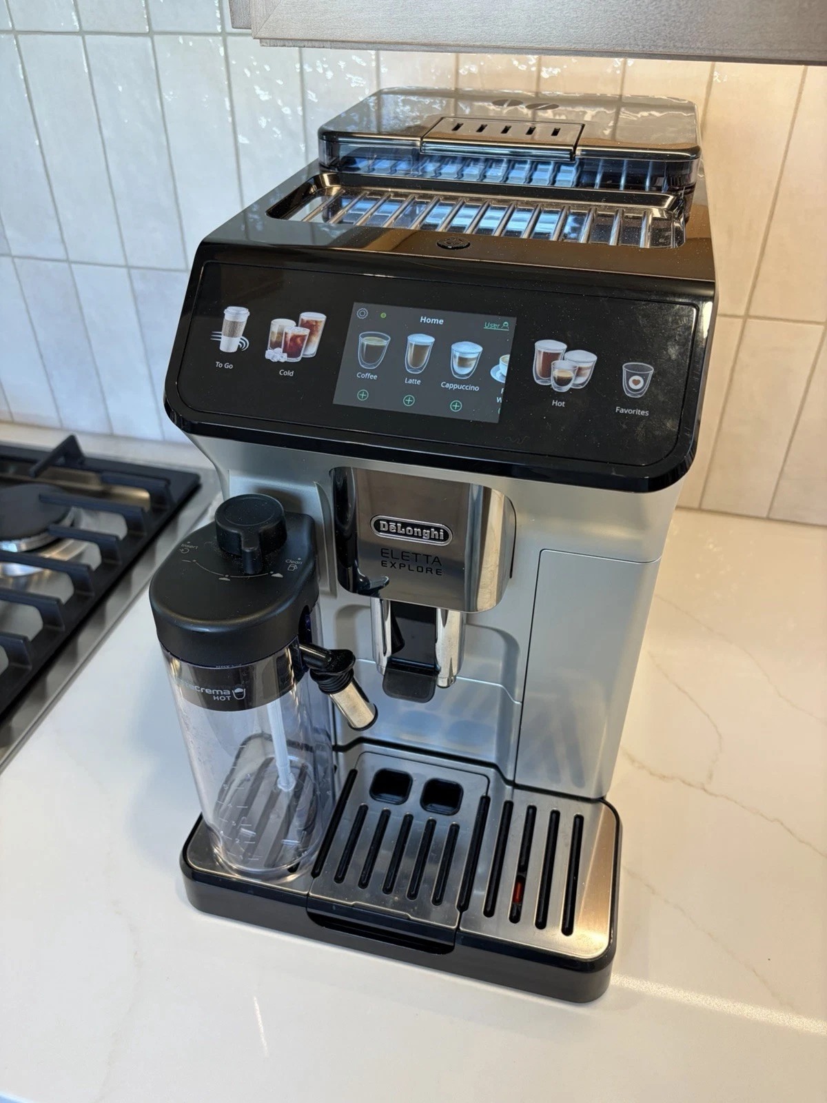 De'Longhi Eletta Explore Automatic Espresso Coffee Machine – Hot & Cold - Image 1