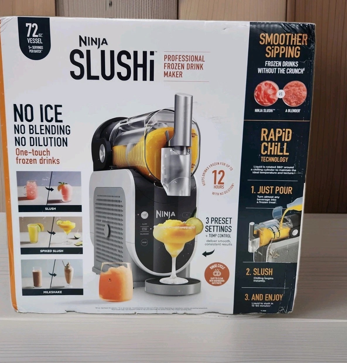 NEW Ninja SLUSHI 72oz 3-in-1 Professional Frozen Drink Maker FS300 - Image 1
