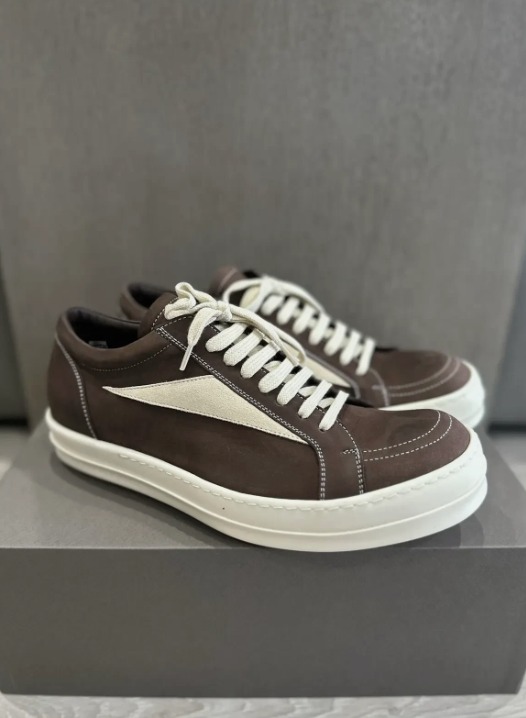 RICK OWENS VINTAGE SNEAKER BROWN LUXOR FW23 42 - Image 1
