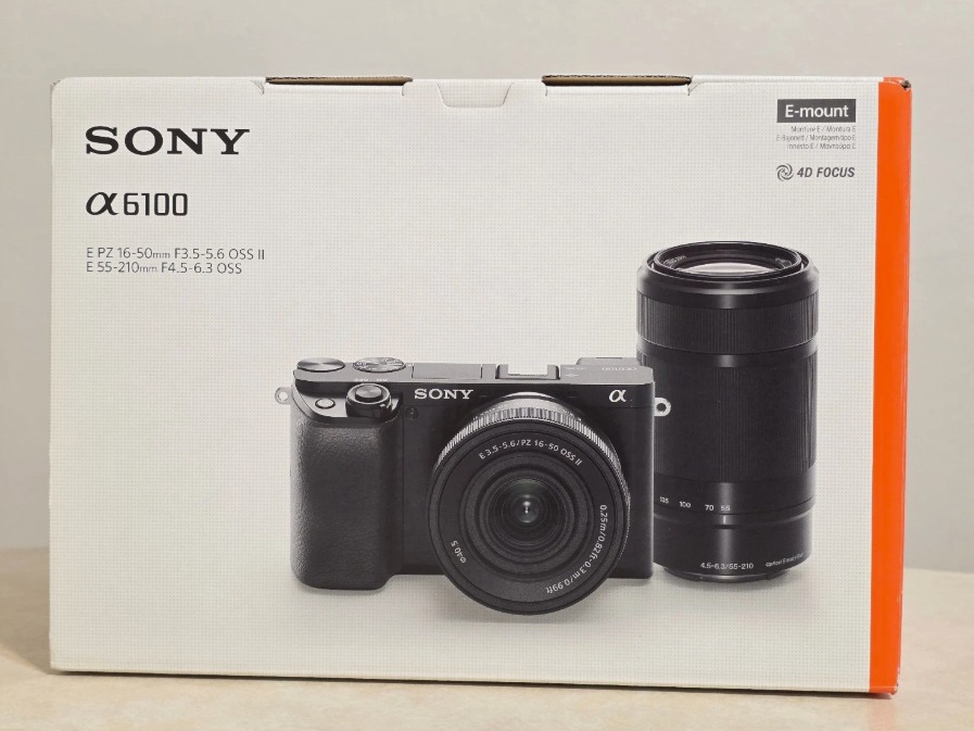 Sony Alpha a6100 24.2MP Mirrorless Camera - Black (with 16-50mm and 55-210mm) - Image 1
